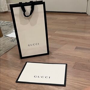 Gucci Black and White Luxury Tote